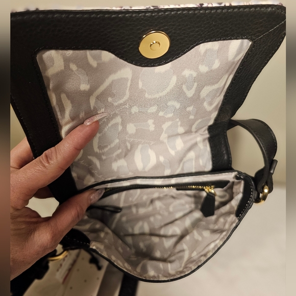 $168 genuine leather Sorrento mini crossbody vanilla snake Aimee kestenberg - Picture 9 of 16